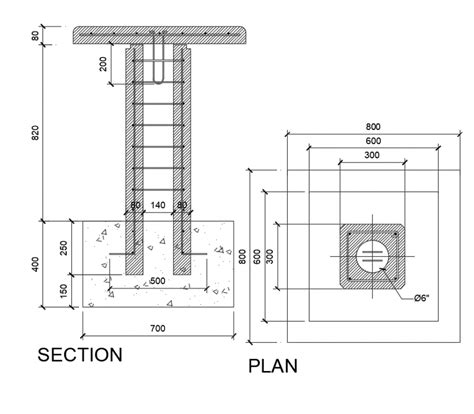 Rcc Steel Column And Beam Design Autocad Drawing Cadbull In