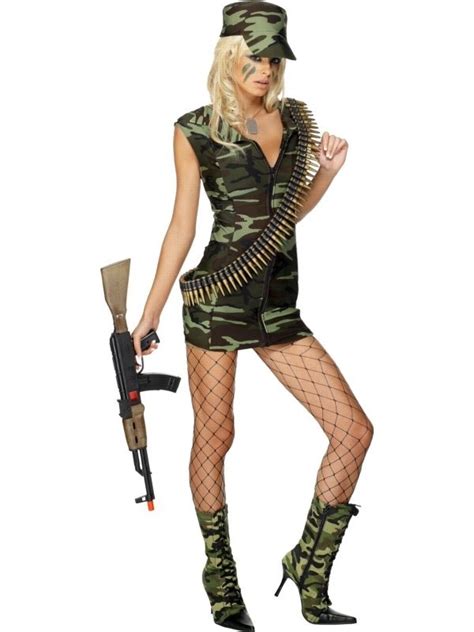 Sexy Military Army Girl Camo Uniform Costume Hat For Cosplay Lingerie