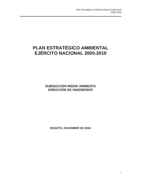 Doc Plan Estrat Gico Ambiental Dokumen Tips