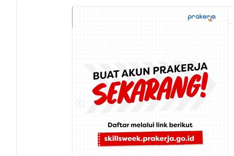 Prakerja Adakan Indonesia Skills Week Sediakan Jutaan Voucher Pelatihan