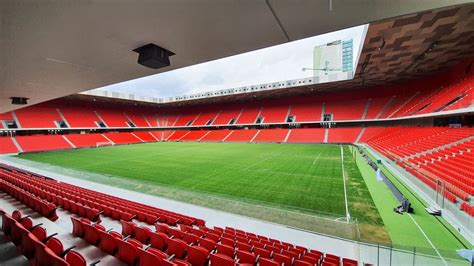 View of the tribunes of Air Albania Stadium. (Source: Author) | Download Scientific Diagram