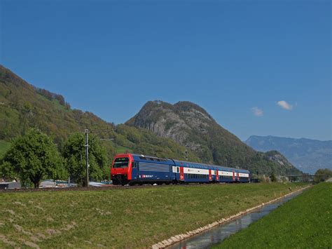 Re Dpz Der Sbb Zwischen Sargans Und Tr Bbach