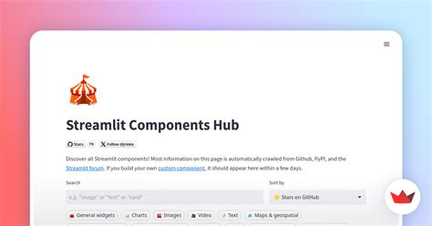 Streamlit Components Hub