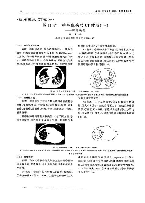 临床医生ct读片：第11讲 胸部疾病的ct诊断二——肺部疾病word文档免费下载亿佰文档网