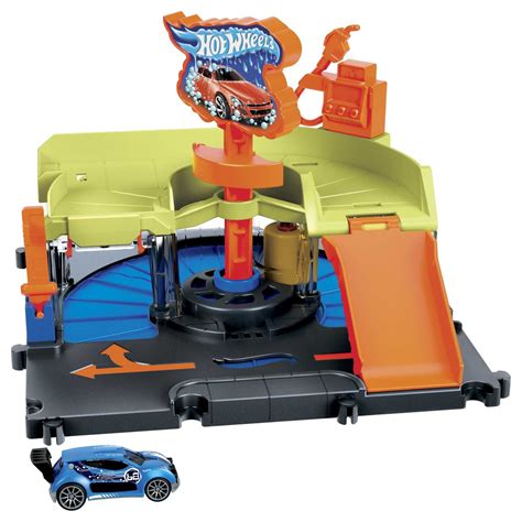 Hot Wheels City Zestaw Rajdowa Myjnia HDR24 HDR27 Hot Wheels Sklep EMPIK