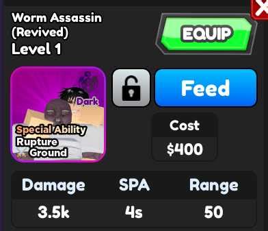 ASTD Worm Assassin Worm Assassin Revived All Star Tower Defense