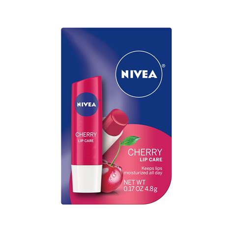 NIVEA Cherry Lip Care 0 17 Oz Carded Pack Walmart