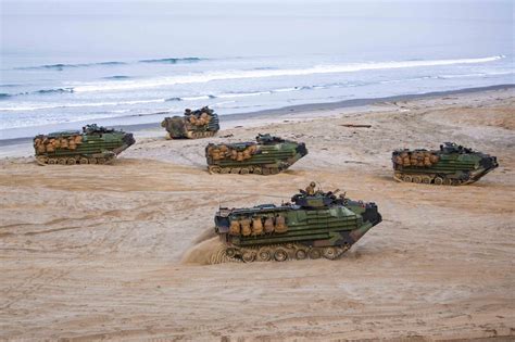 U S Marines Conduct A Simulated Amphibious Assault During A Combat