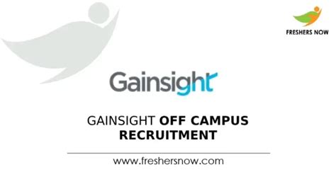 Gainsight Off Campus 2024 Recruitment Drive For Freshers