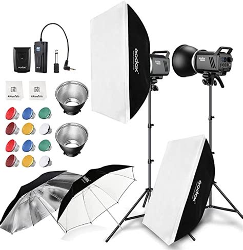 Amazon 2pcs Godox MS300 600W Studio Strobe Flash Kit Bowens Mount