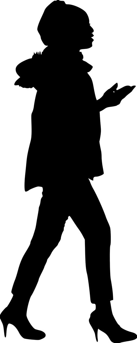 10 Woman Walking Silhouette (PNG Transparent) | OnlyGFX.com