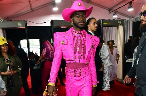 Lil Nas X's Pink Cowboy Outfit At The 2020 Grammys