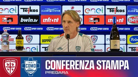 SERIE A ENILIVE MISTER NICOLA IN CONFERENZA STAMPA CAGLIARI COMO