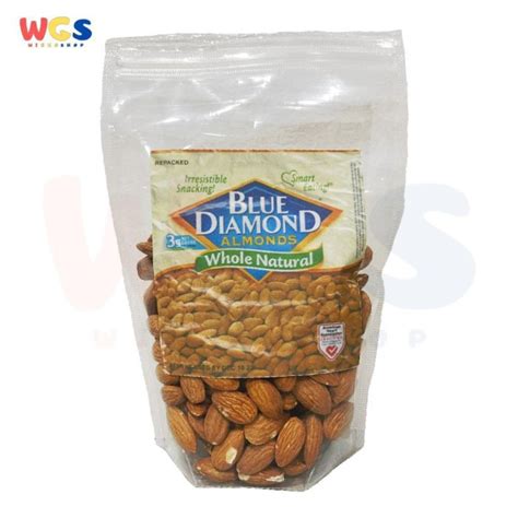 Jual Blue Diamond Almonds Whole Natural Raw Snack Almond Nuts 250 Gr