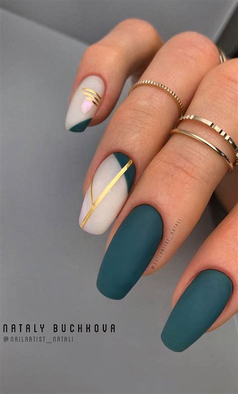 Creative And Pretty Nail Trends 2021 Matte Green Nails