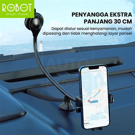 Jual ROBOT Car Holder Dashboard Kaca Mobil Mount HP Phone Stand RT