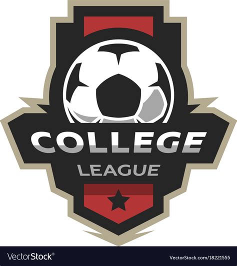 College League Soccer Logo Royalty Free Vector Image Hot Sex Picture