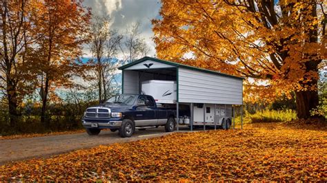 X X Metal Carport Vertical Roof Eagle Carports