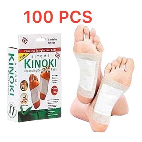 Kit 100 Pcs Kinoki Eliminador De Toxinas Adesivo Detox Pes Shopee