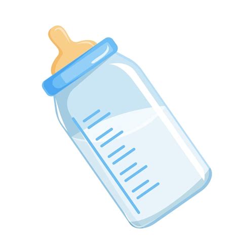 Premium Vector Baby Bottle Vector Illustration Milk