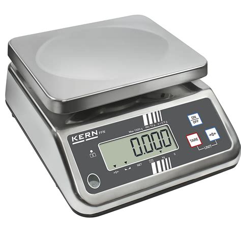 Stainless steel scales – KERN: with dust and splash water protection ...