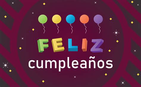 Alles Gute Zum Geburtstag Auf Spanisch Feliz Cumpleanos Illustration