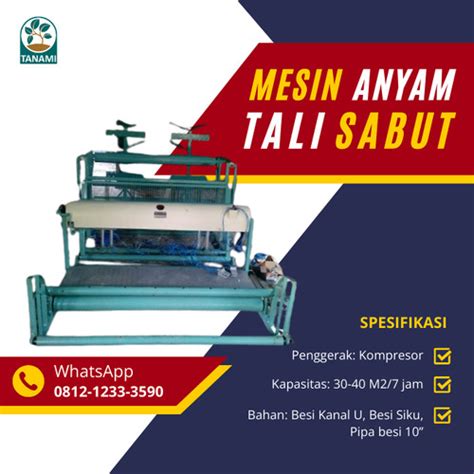 Jual Mesin Sabut Kelapa Mesin Cocomesh Mesin Jaring Sabut Kelapa