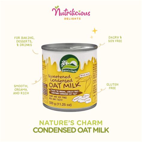 Jual Sweetened Condensed Oat Milk Can 320 Gr Natures Charm Vegan