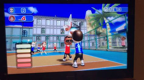 Wii Sports Resort Basketball Pickup Game 16 14 Level 2500 YouTube