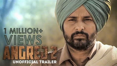 Angrej 2 Official Trailer Amrinder Gill Binnu Dhillon Aditi Sharma Sargun Mehta Youtube