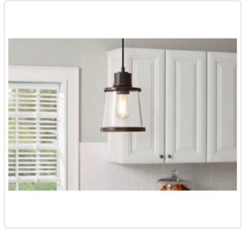 Hampton Bay Rigby Light Oil Rubbed Bronze Mini Pendant Farmhouse