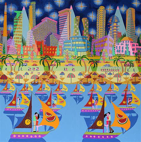 Naive Art Paintings Folk Artworks Painter Naif Artist Israeli Painters