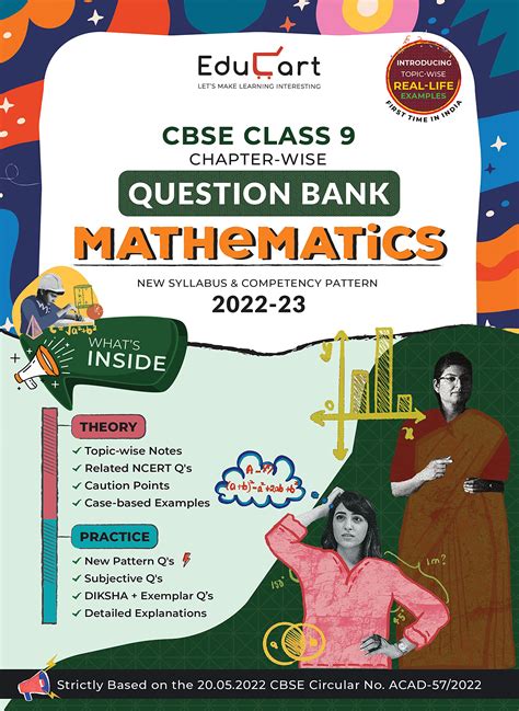 Buy Educart CBSE Class 9 MATHEMATICS Question Bank Book For 2022 23