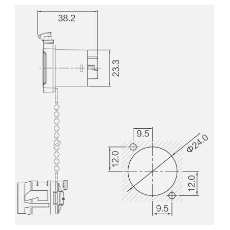 Ip Waterproof Chassis Panel Rj F F Connector Utp