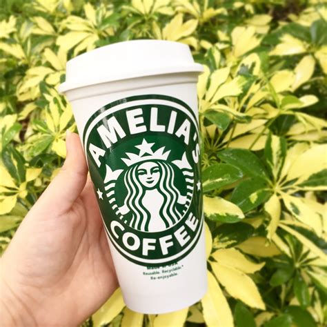 Starbucks Reusable Cup Hot Drink Tumbler Coffee Birthday Etsy