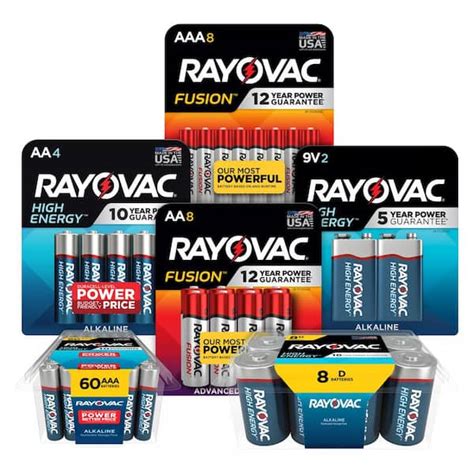 Rayovac Alkaline Aaa Batteries Pack X Ppk Lot Of Cell