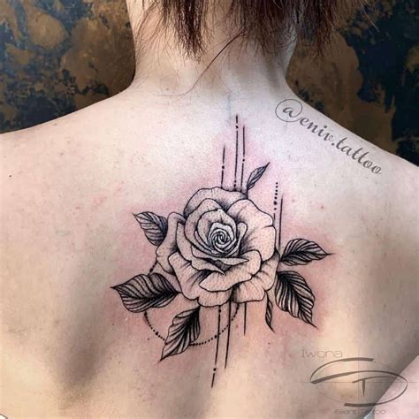 Black And White Rose Tattoo Designs