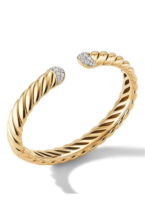 David Yurman Sculpted Cable Cuff Bracelet Nordstrom Mens Gold