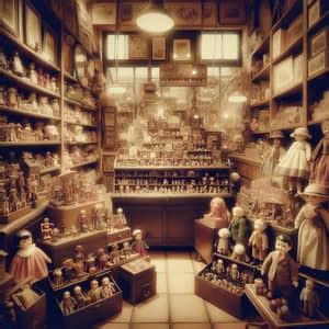 Vintage Toyshop from the 1920s - Capturing Nostalgia with Colorful Toys and Dolls | AI Art ...