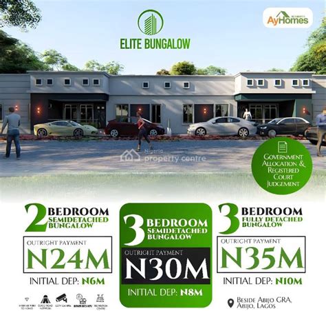 For Sale Bedroom Detached Bungalow Elite Bungalow Eko Akete Abijo