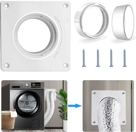 Kit de conector de ventilación de secadora adaptador de placa de pared