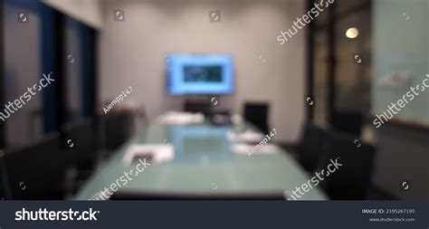 Blurred Office Meeting Room Background Product Stock Photo 2195267195 ...