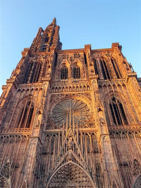 Strasbourg France June 2019 View On Strasbourg Cathedral Cathedrale