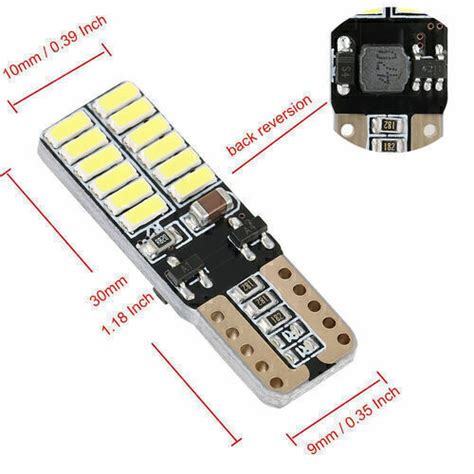 T Led Smd Canbus Error Free Bulb W W V Side Tail Light