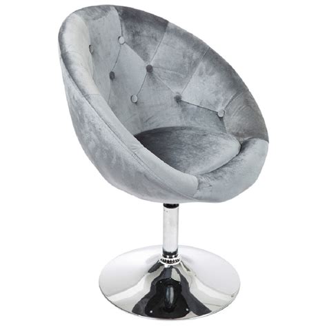 Mercer41 Giselle Antoinette Round Tufted Vanity Chair With 360 Degree Swivel And Stainless Steel