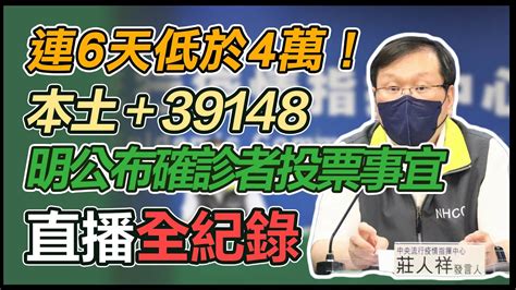 【直播完整版】連6天低於4萬！本土＋39148 明公布確診者投票事宜｜三立新聞網 Youtube