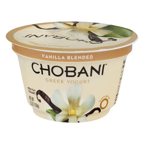 Chobani Non Fat Greek Yogurt Vanilla 53oz Cup Garden Grocer