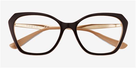 Vogue Eyewear VO5522 - Cat Eye Brown Frame Eyeglasses | Eyebuydirect