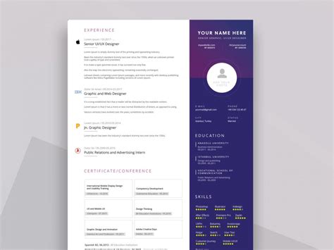 Creative Resume Ppt Template