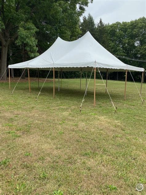 20x30 Pole Tent White Delux Tents Mid Michigan